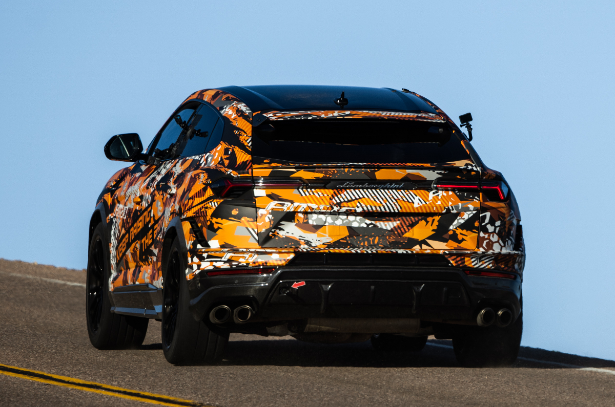 2022 Lamborghini Urus Pikes Peak race car rear